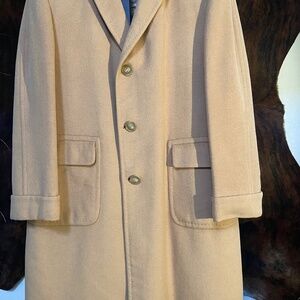 Camel Color Cashmere Overcoat by Carson Pirie Scott & Co